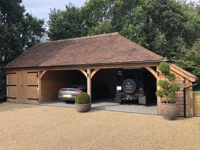 Pic 9. 11.40m x 6.0m 3 bay Carriage House with tiled roof